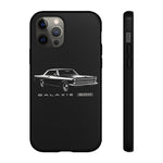 Vintage Galaxie 500 Phone Case | Classic Car Illustration, Black