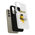 Z06 Corvette Phone Case, Yellow Sketch Reveal Chrome Cover