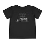 Toddler 1969 Ford Mustang Boss 429 Black Muscle Car T-Shirt, Retro Graphic Tee