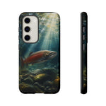 Salmon River Fishing Phone Case, Sunlit Current Cover