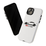 White C7 Z06 Phone Case for Chevy Vette Fans, Tough Cover