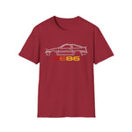 1986 AE86 Trueno Outline Silhouette JDM Classic Car T-Shirt Line Art Emblem Fan Gift