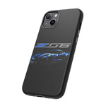 Blue C7 Z06 Sports Car Tough Phone Case Track Style Cover Gift