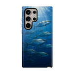 Amberjack School Phone Case, Open Water Sunlight Tough Cover