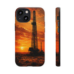 Texas Oil Rig Sunset phone case | Tough Cases