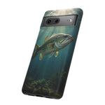 Largemouth Bass Phone Case, Sunlit Underwater Tough Cover, Gift