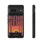 Silverado sunset truck Phone Case | Retro pickup silhouette