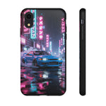 Skyline GT-R Tokyo Rain JDM Night Art Tough Phone Case