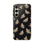 Vintage Ghost Pattern phone case | Halloween spooky stars design