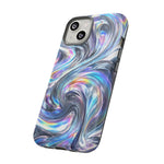 Chrome Metallic Swirl  Art Tough Phone Case