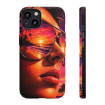 Sunset Reflection Sunglasses Retrowave 80s phone case