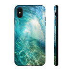 Ocean Wave Tunnel Tough Case | Turquoise Surf Phone Cover