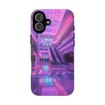 Empty Mall Escalator Vaporwave Art Tough Phone Case