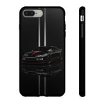 300ZX Phone Case, Black 90 JDM Sports Car Red Stripe Studio Cover