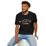 1986 AE86 Trueno Outline Silhouette JDM Classic Car T-Shirt Line Art Emblem Fan Gift