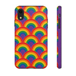 Rainbow Arch Stripe Retro Art Tough Phone Case