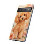 Miniature Poodle Whimsical Watercolor Art Tough Phone Case