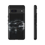 Black Sports Car Illustration 2023 Challenger SRT phone case | Car Drift Reflection