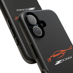 Orange C8 Z06 Phone Case for Chevy Fans, Tough Protective Cover