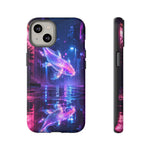 Neon Koi Reflection Vaporwave phone case | Tough Cover