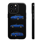 Blue MX-5 Roadster Phone Case Tough JDM Convertible Multi View Print