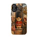 Corgi Royal Guard phone case | Cute British corgi soldier illustration