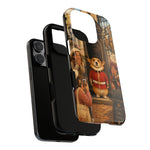 Corgi Royal Guard phone case | Cute British corgi soldier illustration