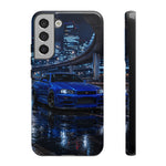 Skyline GT-R R34 Bayside Blue Tokyo Night Art Tough Phone Case