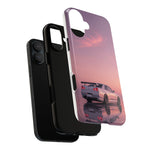 Silver Skyline R34 at Sunset Phone Case | Car Reflection Sky Case