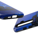 Blue Mustang Art Phone Case, GT500 American Muscle Car Tough Cover for Men