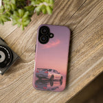 Silver Skyline R34 at Sunset Phone Case | Car Reflection Sky Case
