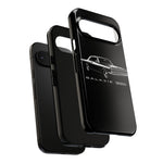 Vintage Galaxie 500 Phone Case | Classic Car Illustration, Black