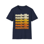 Nashville Tennessee Retro Vintage Shirt | Nashville Music City Souvenir Graphic T-Shirt