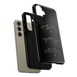 Black GNX Phone Case, Three-View Muscle Car Vector Tough Cover