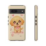 Golden Retriever Heart Eyes Kawaii Pet Dog Art Tough Phone Case