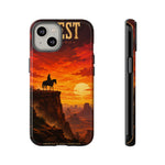 Western Sunset Cowboy Phone Case | Rugged Protective Cover