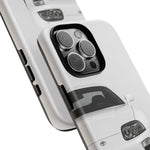 White MK4 Supra Phone Case, Retro 90s JDM Tough Cover for Car Enthusiasts