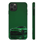 Racing Green Camaro Phone Case, Sports Muscle Car Tough Cover