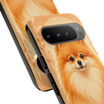 Pomeranian Tiny Fox Fluffy Art Tough Phone Case