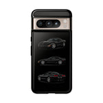 Black C5 Corvette Sports Car Phone Case Tough Multi View Print