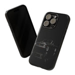 Black Classic C10 Truck Phone Case | Vintage Pickup Reflection, Minimal Auto Design