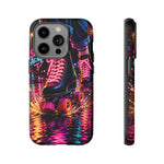 Neon Roller Skates Tough Case | Retro 80s Skate Night Phone Cover