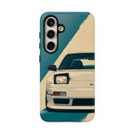 S13 Teal White Pop-up Tough Phone Case for JDM Fans