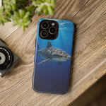 Tiger Shark Phone Case, Dappled Blue Water Tough Cover