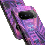 Empty Mall Escalator Vaporwave Art Tough Phone Case
