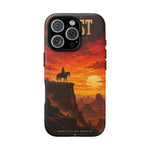 Western Sunset Cowboy Phone Case | Rugged Protective Cover