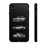 Silver Hakosuka Skyline Classic Sports Car Tough Phone Case for JDM Fans