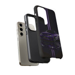 R33 Skyline Phone Case, Purple 97 JDM Sports Car Stripe Studio Cover