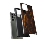 Burmese Golden Sable Portrait Art Tough Phone Case
