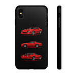 Z28 Red Triview Phone Case Classic Car Illustration